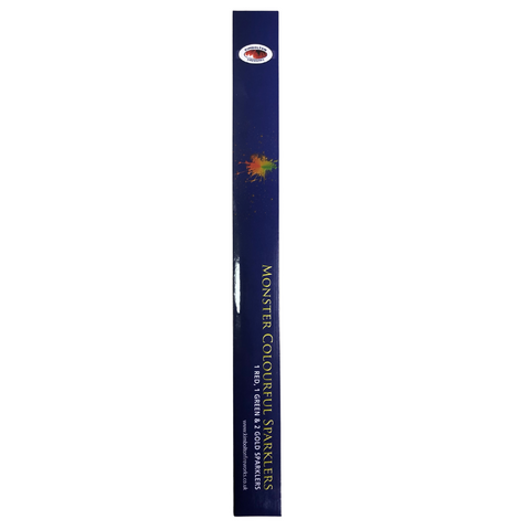 Bulk Buy 115cm Assorted Coloured Long (40cm) Sparklers (PACK OF 50)