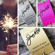 Sparkler Tags - Handmade Unique Sparkler Tags Complete With Sparklers