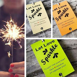 Sparkler Tags - Personalised Wedding Sparkler Labels With Free Massive Sparklers