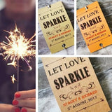 Sparkler Tags - Rustic Kraft Paper Sparkler Tags With Free Giant Sparklers