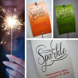 Sparkler Tags - Sparkler Send-off Tags With FREE Amazing Sparklers