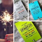 Sparkler Tags - Vintage Wedding Shabby Chic Custom-Made Sparkler Tags With Free Sparklers