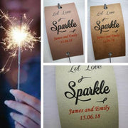 Sparkler Tags - Wedding Reception Tags With FREE Giant Sparklers