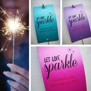 Sparkler Tags - Wedding Sparkler Send Off Tags With FREE Beautiful Sparklers