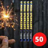 Bulk Buy 40cm Gold Effect (40cm) Sparklers (PACK OF 50) In Tubes